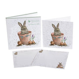 Wrendale Designs by Hannah Dale Notecard Pack - The Flower Pot