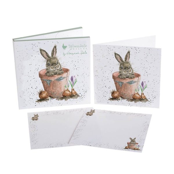 Wrendale Designs by Hannah Dale Notecard Pack - The Flower Pot