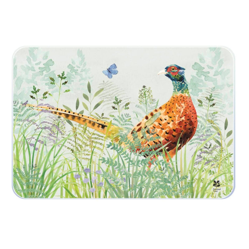 National Trust Medium Glass Workstop Saver - Pheasant - Potters Cookshop