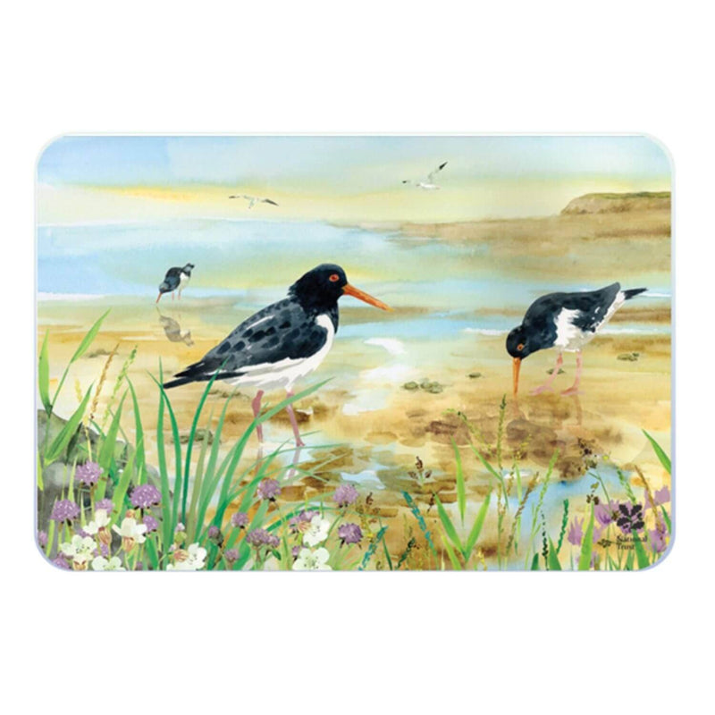 National Trust Medium Glass Workstop Saver - Oyster Catcher - Potters Cookshop