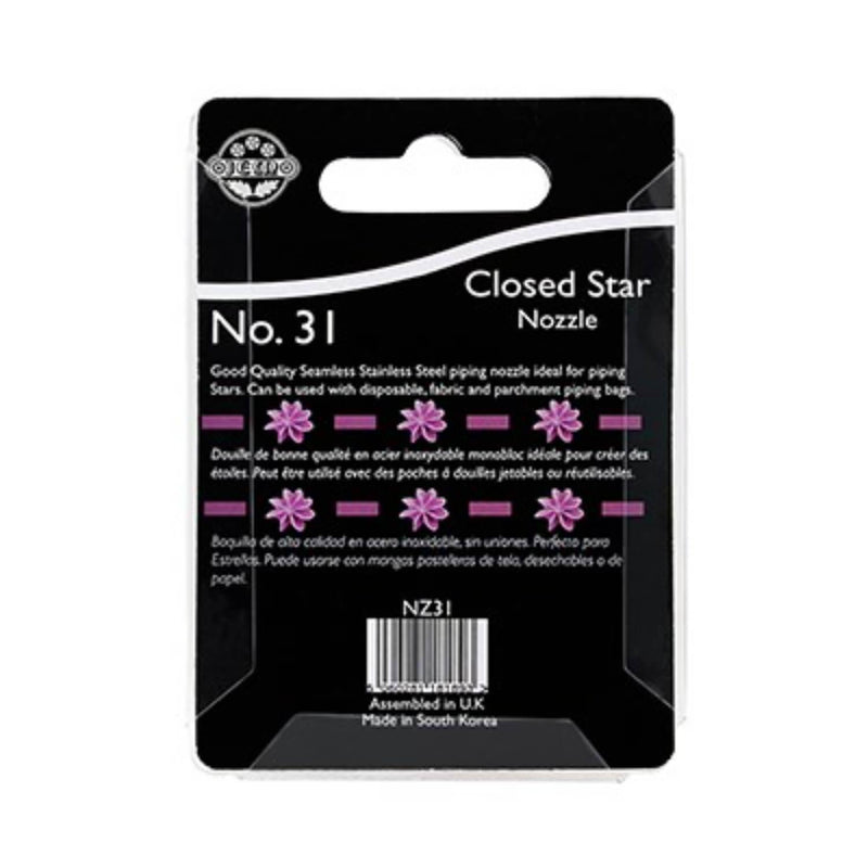 Jem No 31 Icing Nozzle - Closed Star - Potters Cookshop