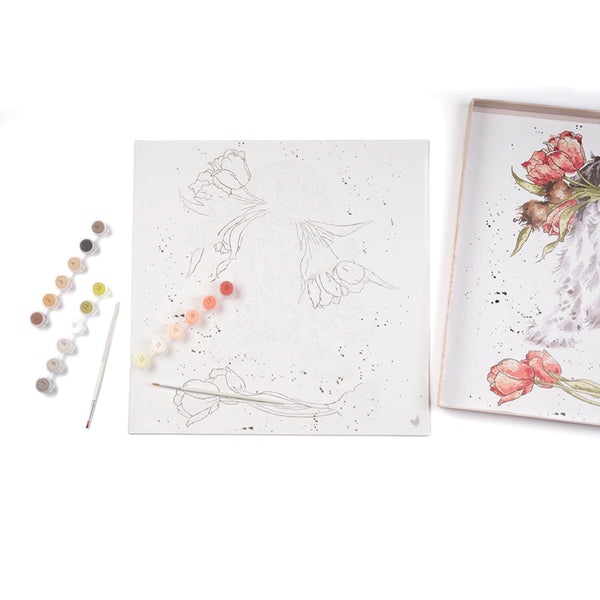 Wrendale Designs by Hannah Dale Paint By Numbers - Blooming With Love - Spaniel