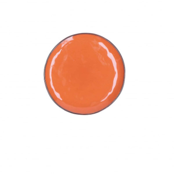 Rose & Tulipani Concerto Arancione Orange Salad Plate - 20cm - Potters Cookshop