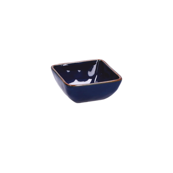 Rose & Tulipani Concerto Cobalto Indigo Blue Square Tiny Bowl - 8cm