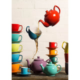 Price & Kensington Brights Stoneware 2 Cup Teapot - Blue - Potters Cookshop