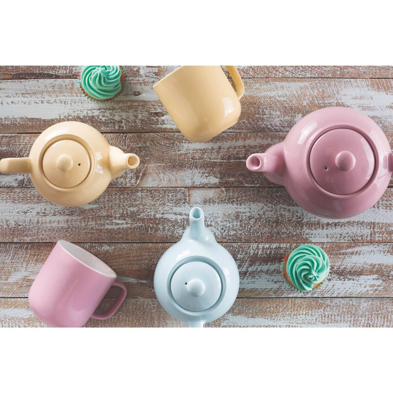 Price & Kensington Stoneware 6 Cup Teapot - Matte Cream - Potters Cookshop