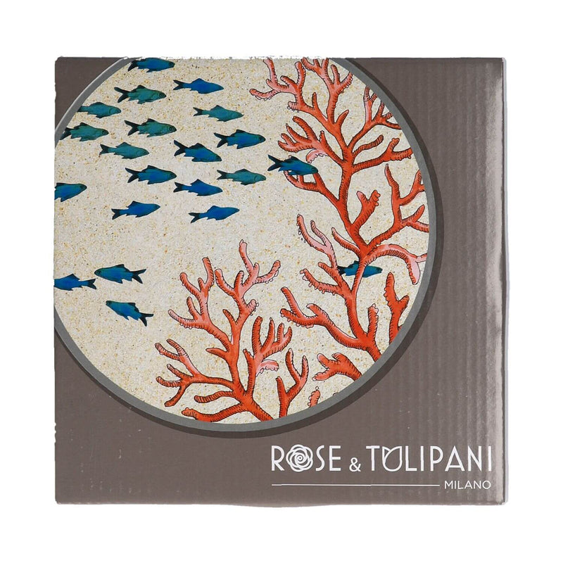 Rose & Tulipani Sea Life 20cm Round Trivet - Coral