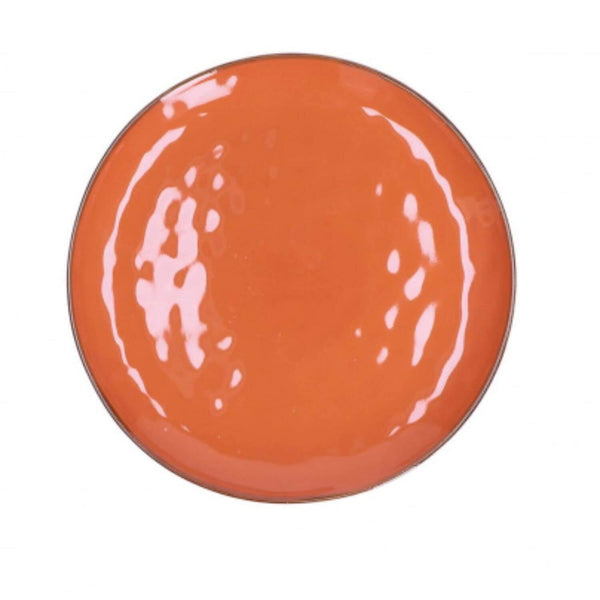 Rose & Tulipani Concerto Arancione Orange Round Platter - 32cm - Potters Cookshop