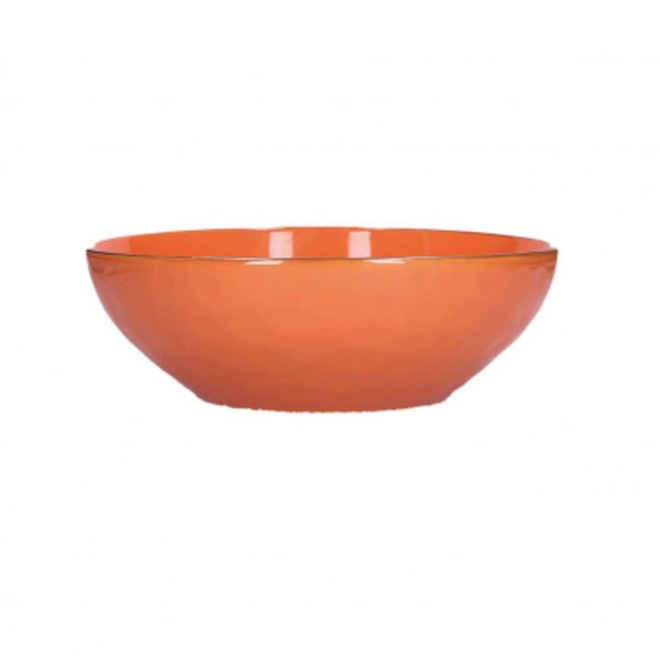 Rose & Tulipani Concerto Arancione Orange Salad Bowl - 26cm - Potters Cookshop