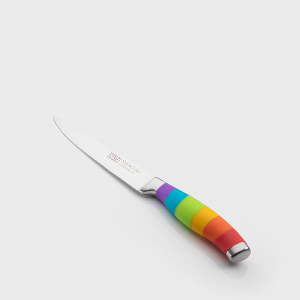 Khun Rikon Paring Knife Fuchsia Pink Rainbow Blade