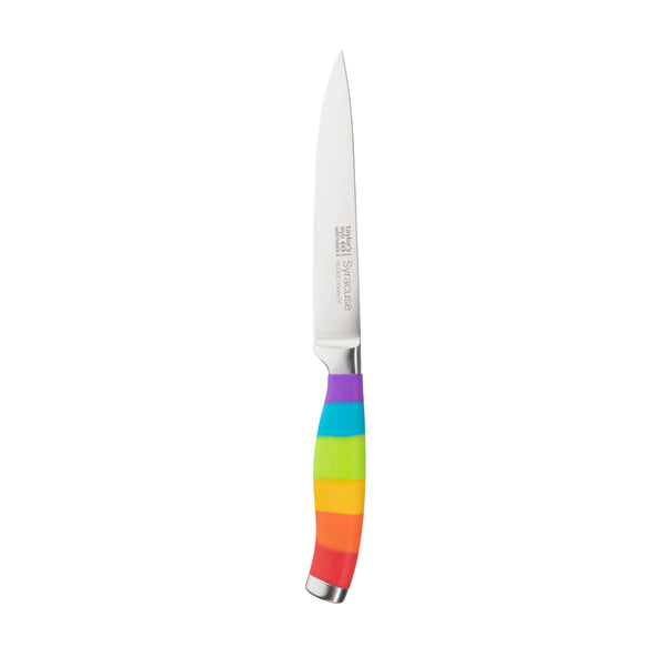 Khun Rikon Paring Knife Fuchsia Pink Rainbow Blade