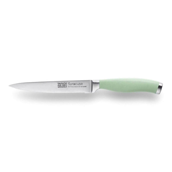 Taylor's Eye Witness Syracuse 13cm Serated Utility Knife - Lichen