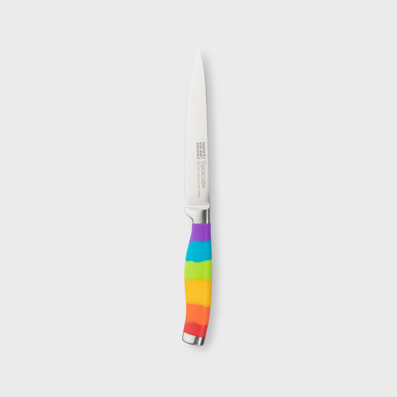 Taylor's Eye Witness 13cm Syracuse Serrated Utility Knife - Rainbow