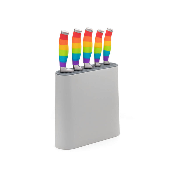 Taylor's Eye Witness 5-Piece Kitchen Knife Block Set - Rainbow