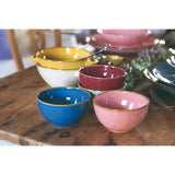 Rose & Tulipani Concerto Rosso Fuoco Fire Red Soup Bowl With Handles - 14cm