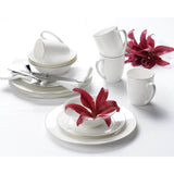 Royal Worcester Serendipity Platinum White Dinner Set - 16 Piece