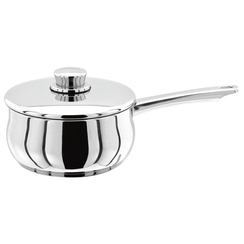 Stellar 1000 S105 Stainless Steel Saucepan With Lid - 16cm