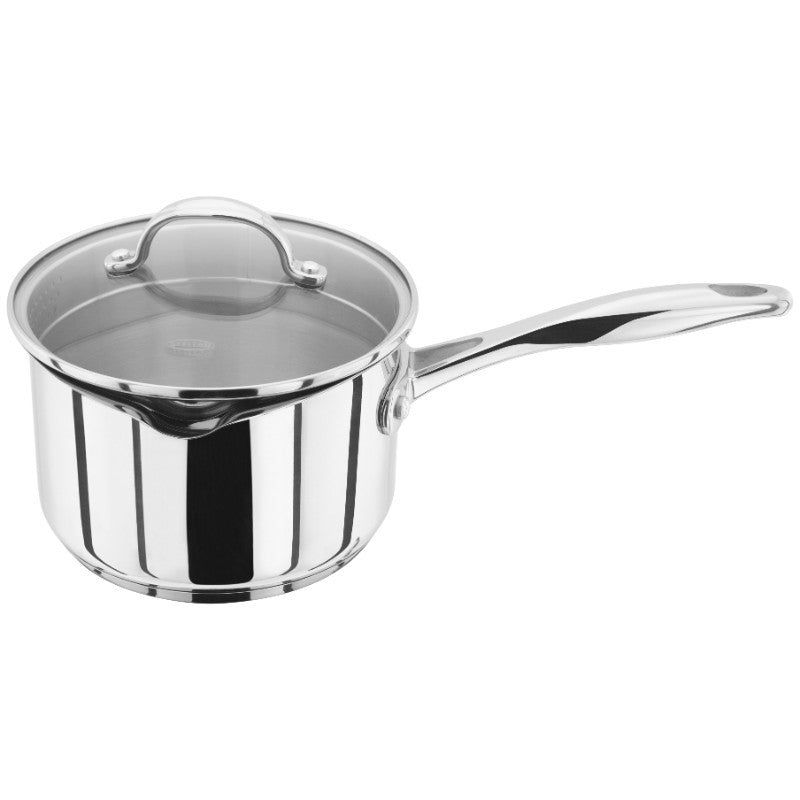 Stellar 7000 Draining Saucepan With Glass Lid - 16cm