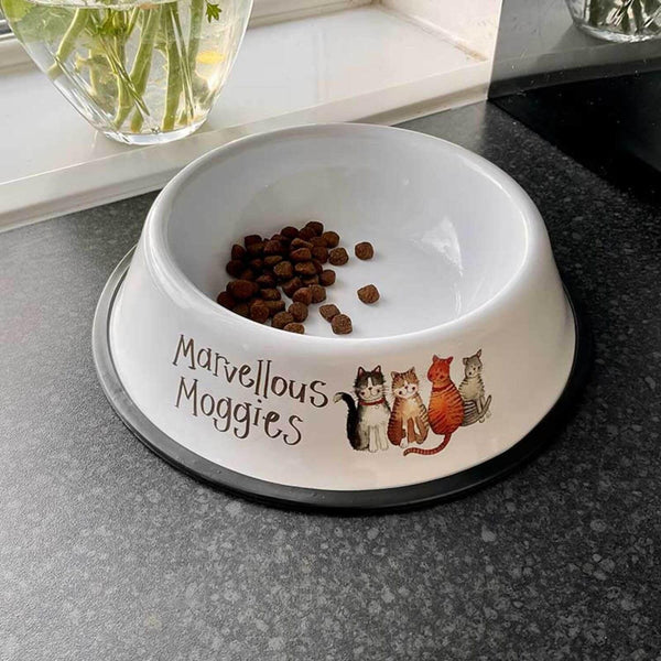 Alex Clark Small Cat Bowl - Marvellous Moggies - Potters Cookshop