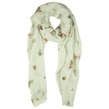 Wrendale Designs by Hannah Dale Scarf - Garden Friends