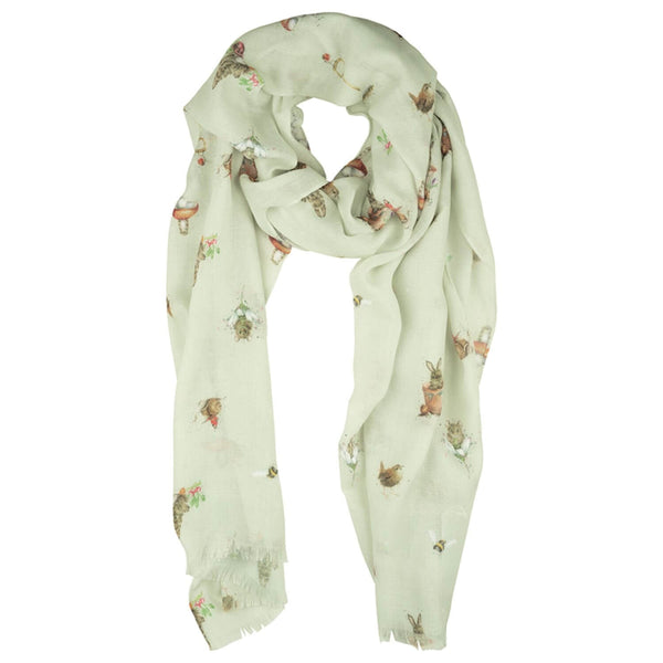 Wrendale Designs by Hannah Dale Scarf - Garden Friends