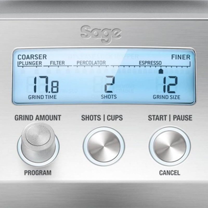 Sage Appliances BCG820BSS Smart Grinder Pro Coffee Grinder - Stainless Steel