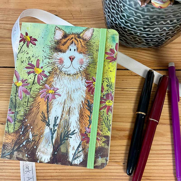 Alex Clark Small Chunky Notebook - Toffee Cat