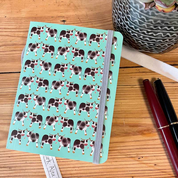 Alex Clark Small Chunky Notebook - Dairy Cows
