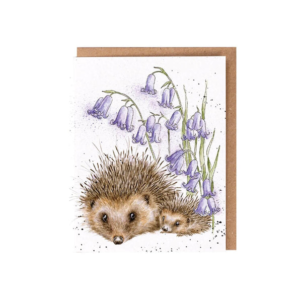 Wrendale Designs by Hannah Dale Seed Card - Love & Hedgehogs