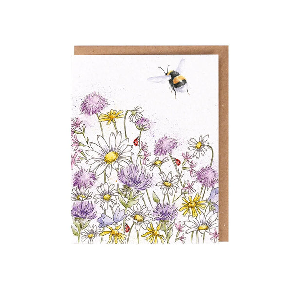 Wrendale Designs by Hannah Dale Seed Card - Just Bee-Cause