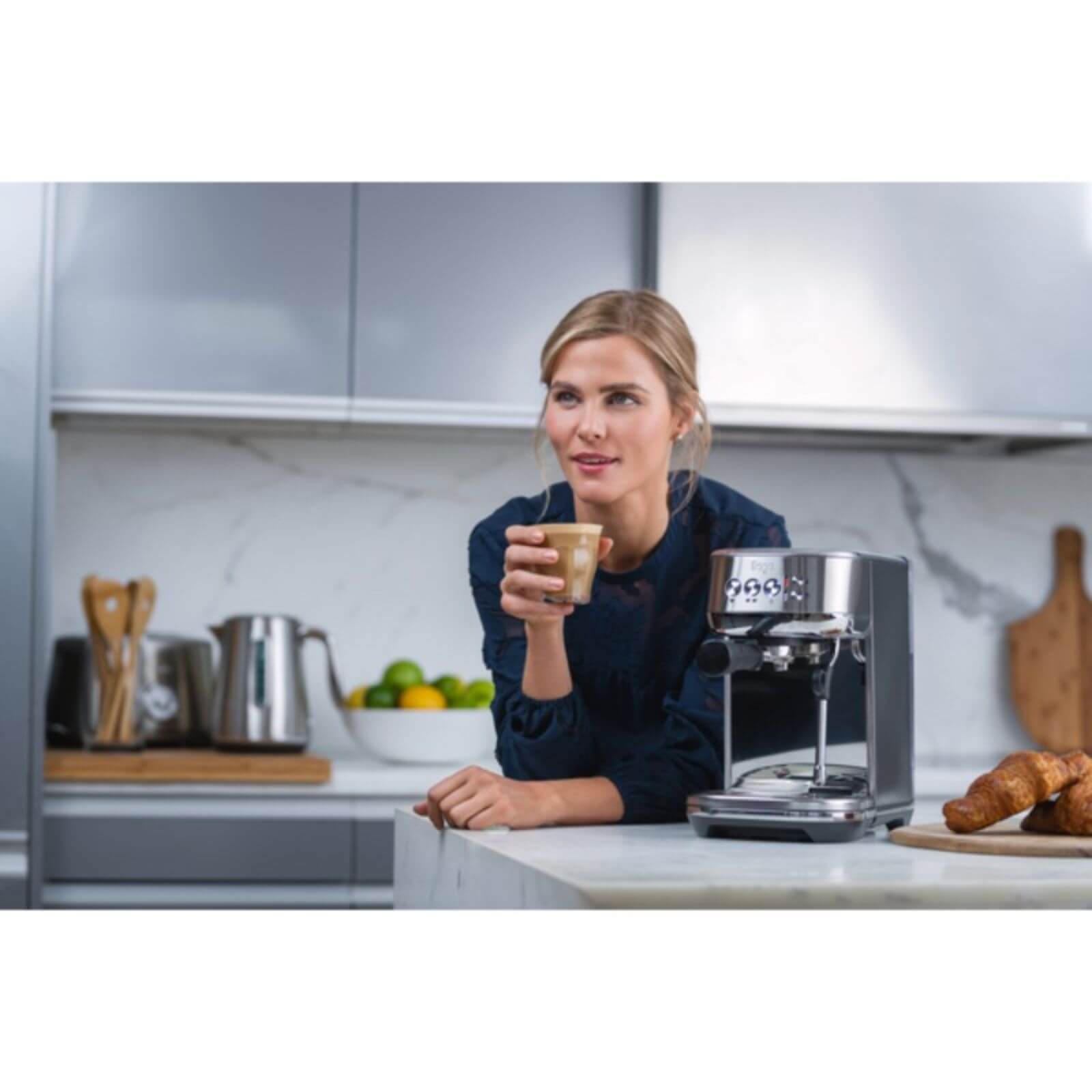 Buy Sage Appliances SES500BSS Bambino Plus Coffee Machine Silver