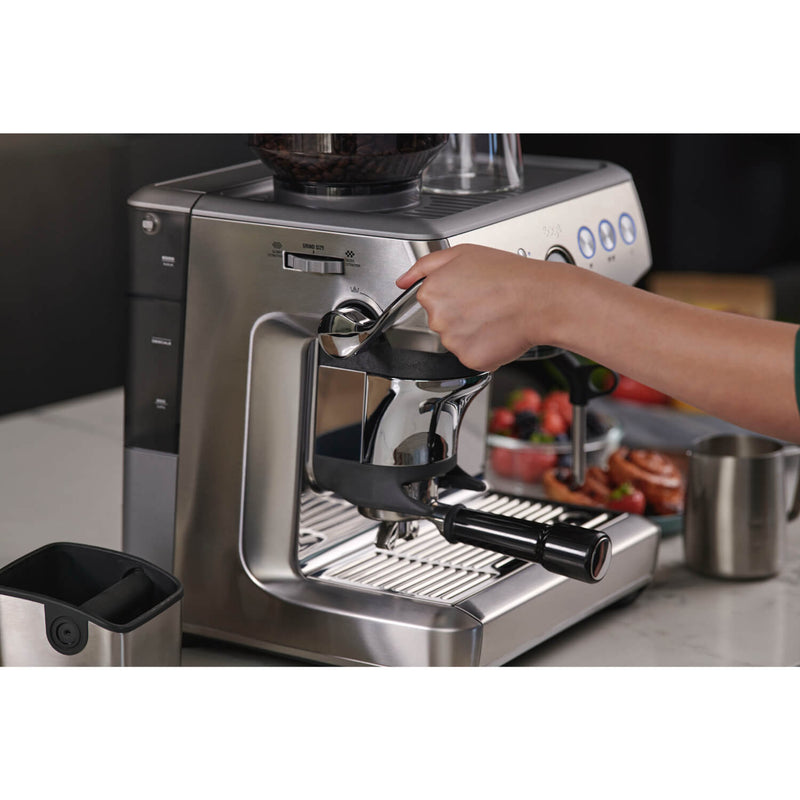 Sage Appliances SES876BSS Barista Express Impress Bean-to-Cup Espresso Coffee Machine - Silver