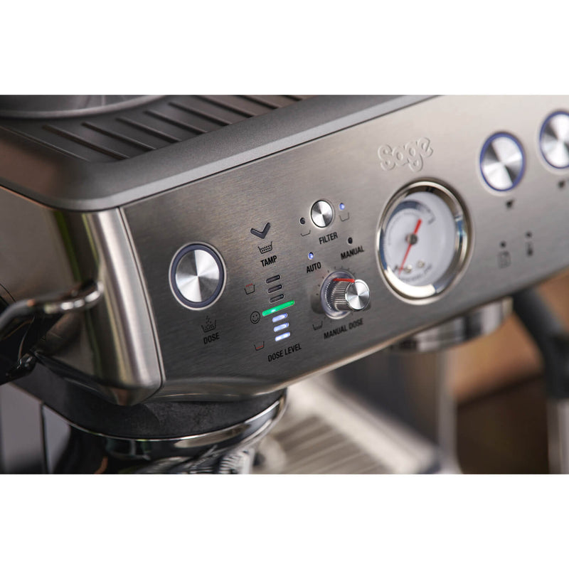 Sage Appliances SES876BSS Barista Express Impress Bean-to-Cup Espresso Coffee Machine - Silver