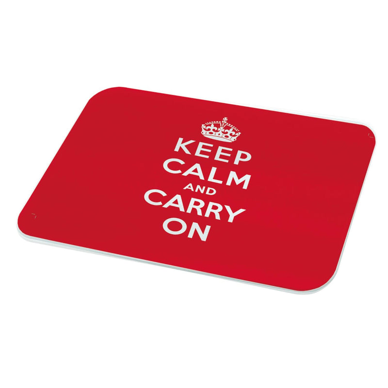 Stow Green Medium Glass Worktop Saver - Keep Calm