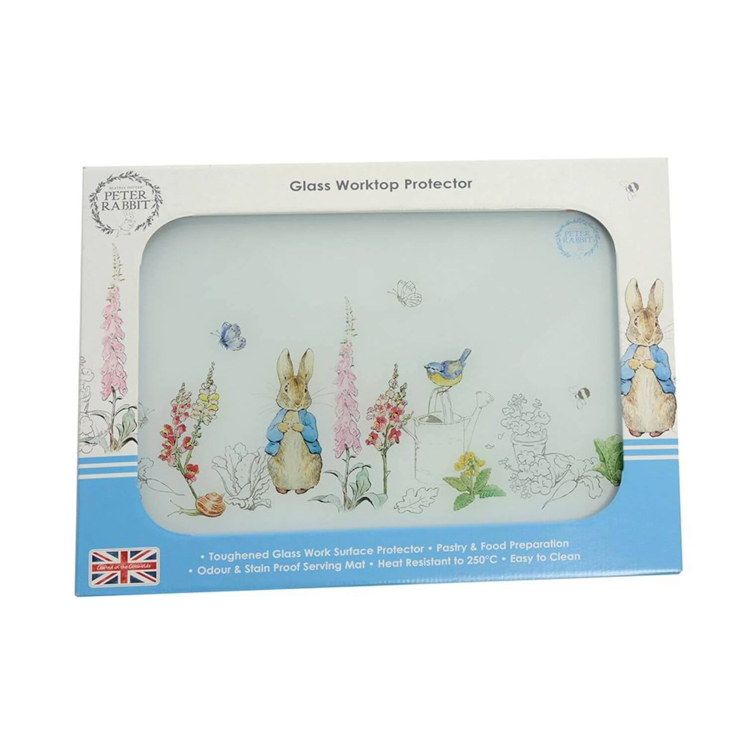 Buy Peter Rabbit | Classic Medium Glass Worktop Protector – Potters ...