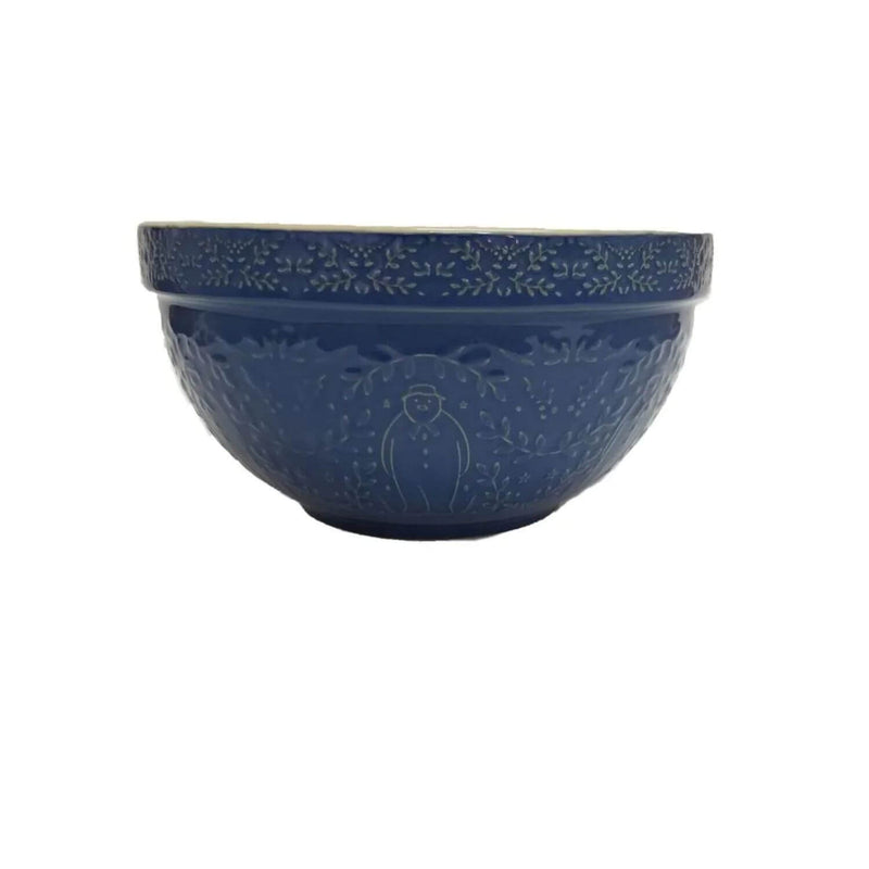 The Snowman Ceramic 23cm Mixing Bowl - Blue