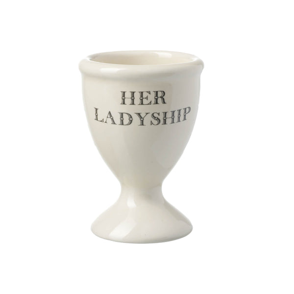 Tuftop Majestic Coronation 2-Piece Stoneware Cream Egg Cup Set