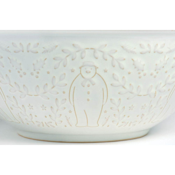 The Snowman Ceramic 23cm Mixing Bowl - White