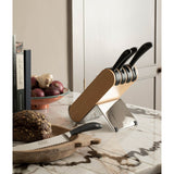 Robert Welch Signature Q 5-Piece Ash Kitchen Knife Block Set
