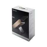 Robert Welch Signature Q 5-Piece Ash Kitchen Knife Block Set