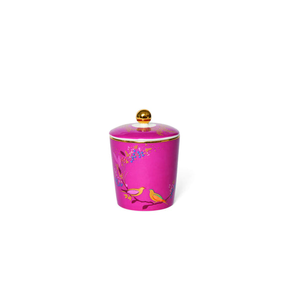 Wax Lyrical Sara Miller Sandalwood, Cardomom & Oud Candle - Pink Birds