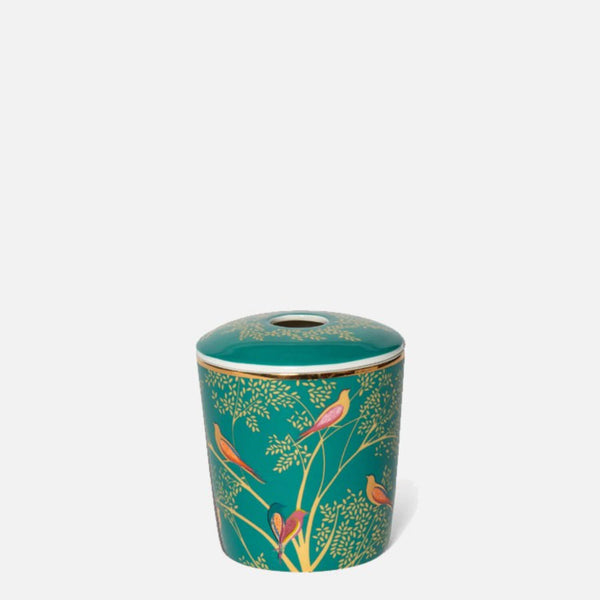 Wax Lyrical Sara Miller Mandarin, Tuberose & Wild Musk 200ml Reed Diffuser - Green Birds