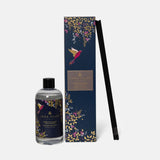 Wax Lyrical Sara Miller Amber, Orchid & Lotus Blossom 200ml Reed Diffuser Refill - Navy Hummingbird