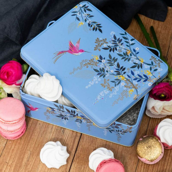 Sara Miller London Chelsea Deep Rectangular Tin - Blue