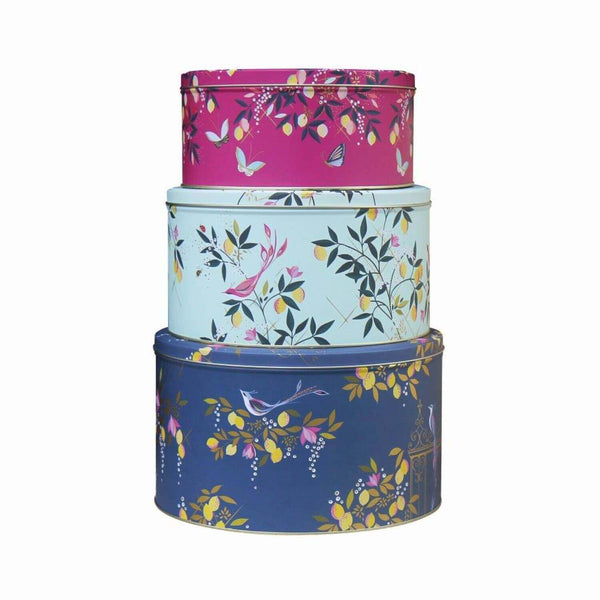 Sara Miller London Orchard Set Of 3 Cake Tins