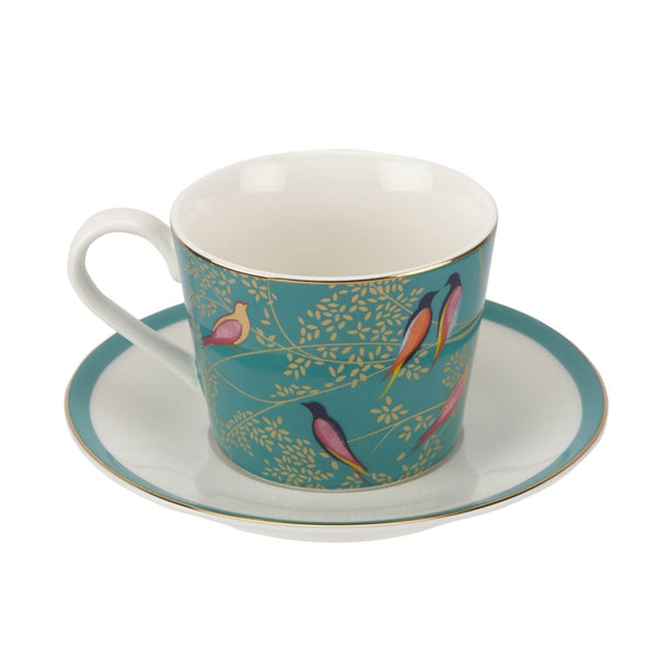 Sara Miller London Chelsea Tea Cup & Saucer - Green