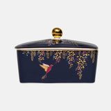 Sara Miller London Chelsea Covered Butter Dish - Navy Hummingbird