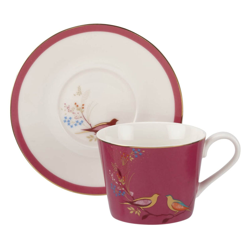 Sara Miller London Chelsea Tea Cup & Saucer - Pink