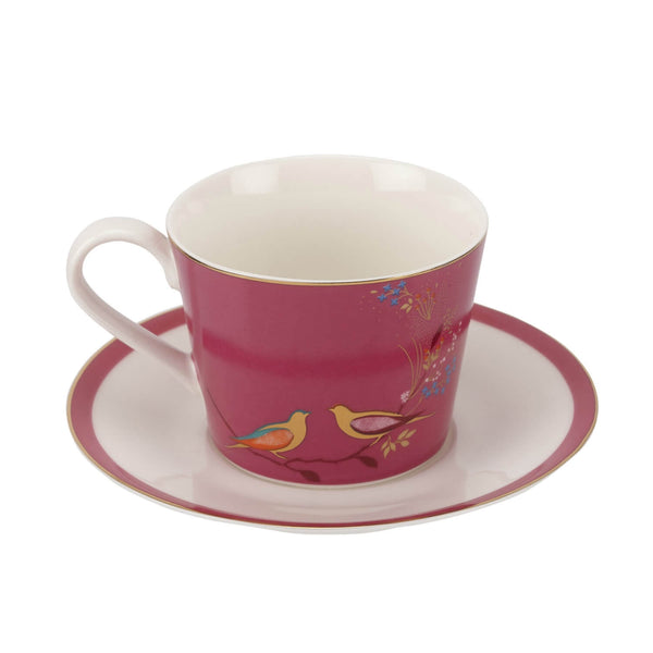 Sara Miller London Chelsea Tea Cup & Saucer - Pink