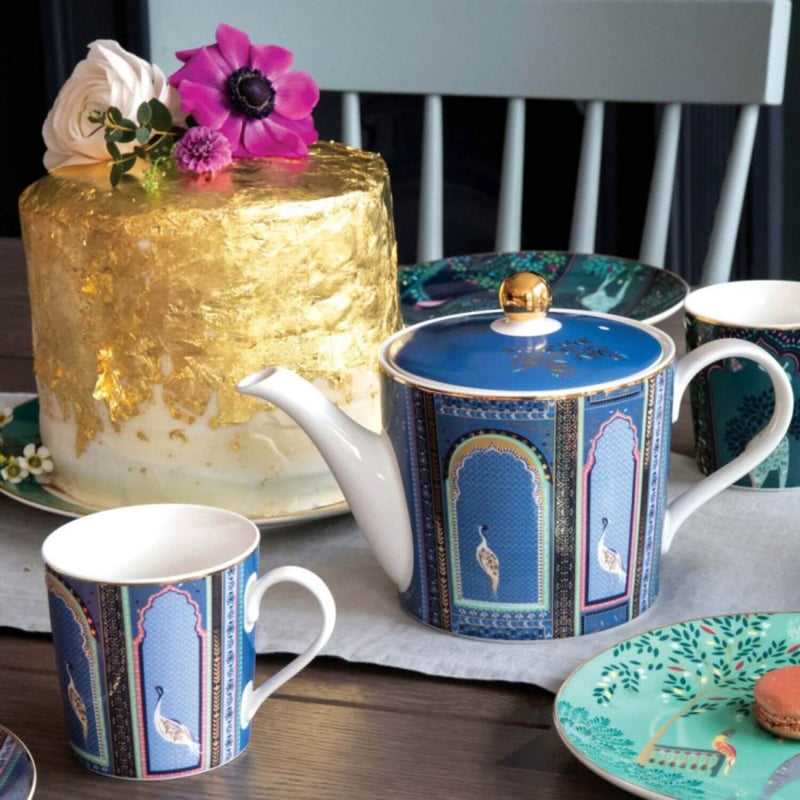 Sara Miller London India 340ml Mug - Lattice Windows